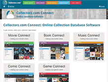 Tablet Screenshot of connect.collectorz.com